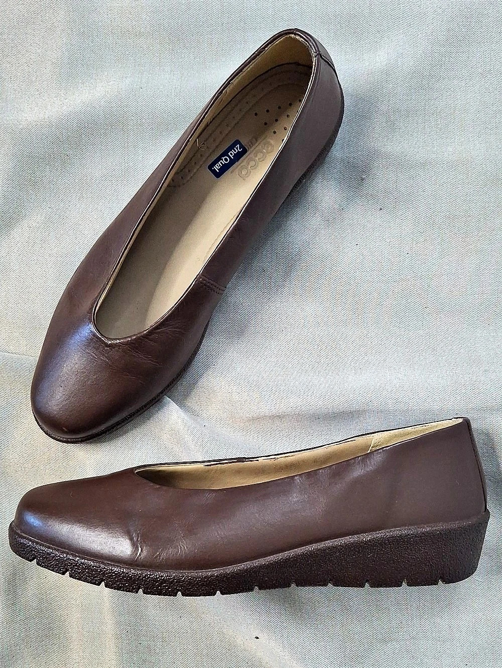 ECCO Brown Comfort Flats US 8